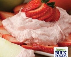 natural strawberry dip