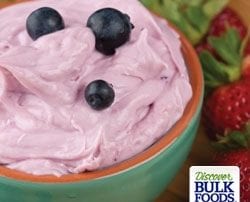 natural blueberry dip