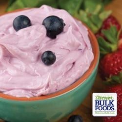 natural blueberry dip