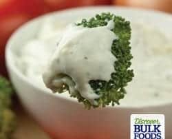 natrual garlic herb dip