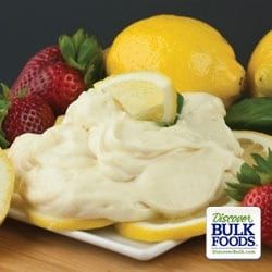 natural lemon cheesecake dip