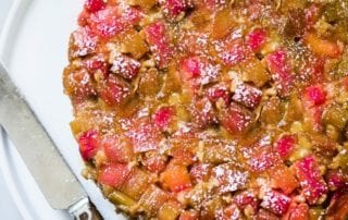 rhubarb cake