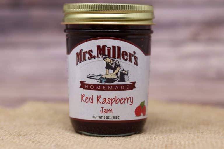Red Raspberry Jam 9oz, Mrs Miller's - Image 2