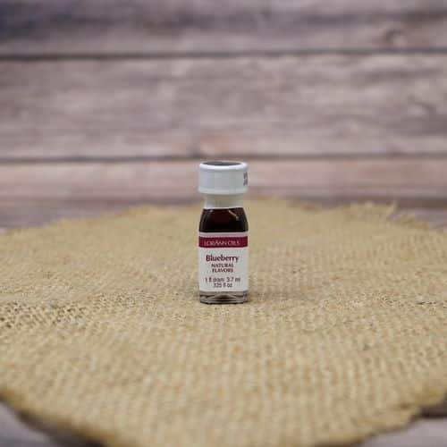 Small bottle of Blueberry flavoring oil.