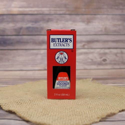 Container of Butler's Coconut Extract