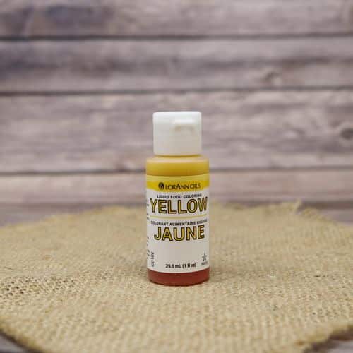 Small bottle of yellow Liquid Food Coloring