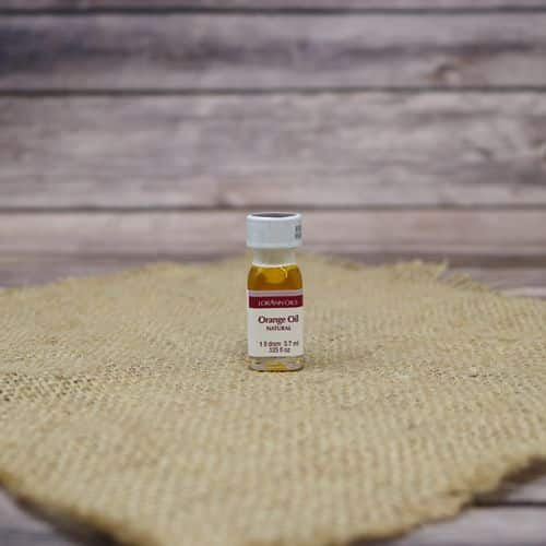 Small bottle of Orange flavoring oil.