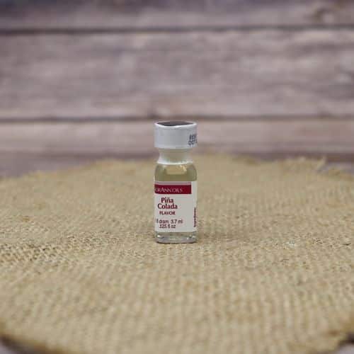 Small bottle of Pina Colada flavoring oil.