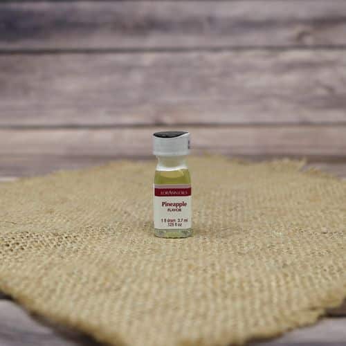 Small bottle of Pineapple flavoring oil.
