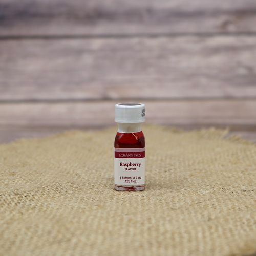 Small bottle of Raspberry flavoring oil.