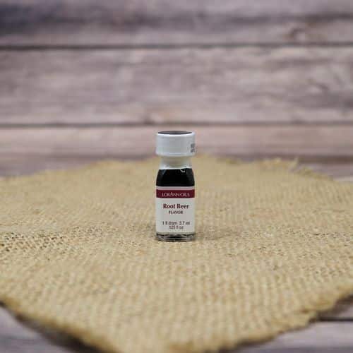 Small bottle of Root Beer flavored oil