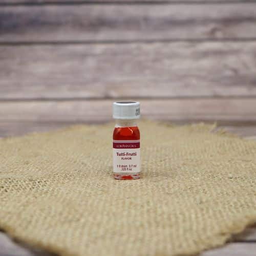 Small bottle of Tutti-Frutti flavoring oil.