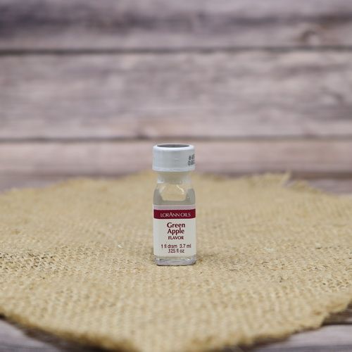 Small bottle of Green Apple, Lorann Oils