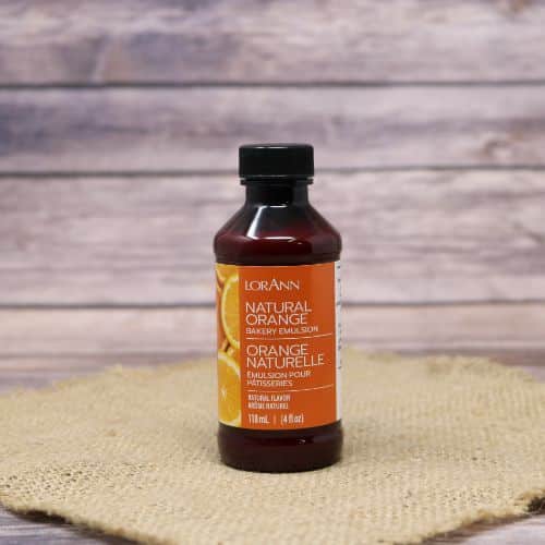 Bottle of Orange Natural Flavor