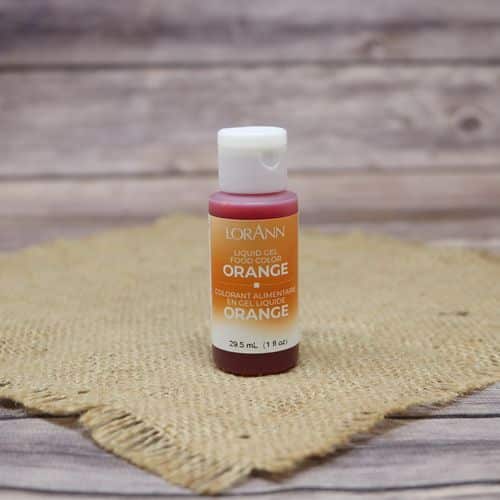 Bottle of Orange Gel Food Coloring