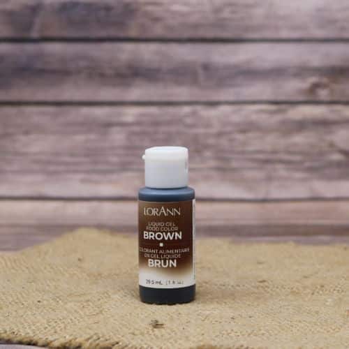 Small bottle of Brown Gel Food Coloring